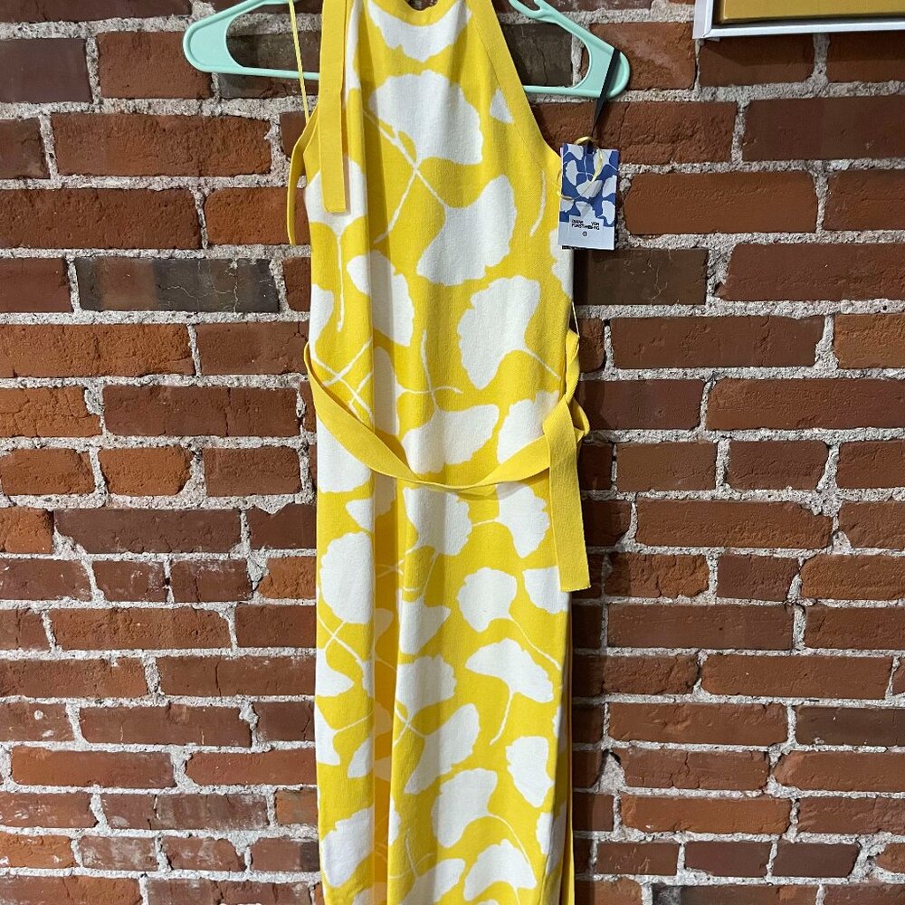 NEW DIANE VON FURSTENBERG X TARGET Halter Printed Sweater Dress